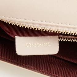 Dior Cream Patent Leather Medium Diorama Shoulder Bag