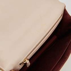 Dior Cream Patent Leather Medium Diorama Shoulder Bag