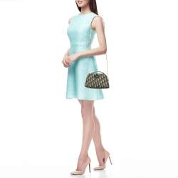 Pre Owned Christian Dior Navy Blue Oblique Canvas 30 Montaigne D-Cosy Mini Bag