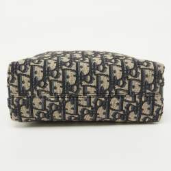 Pre Owned Christian Dior Navy Blue Oblique Canvas 30 Montaigne D-Cosy Mini Bag