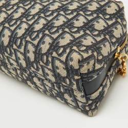 Pre Owned Christian Dior Navy Blue Oblique Canvas 30 Montaigne D-Cosy Mini Bag