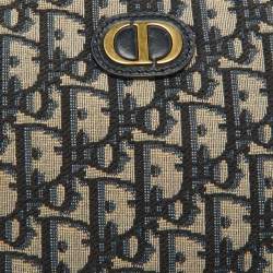 Pre Owned Christian Dior Navy Blue Oblique Canvas 30 Montaigne D-Cosy Mini Bag