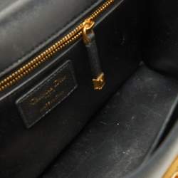Dior Dark Grey Leather Small 30 Montaigne Flap Shoulder Bag