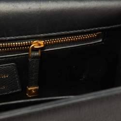 Dior Dark Grey Leather Small 30 Montaigne Flap Shoulder Bag
