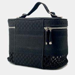 Dior travel Vanity Bag Black Canvas