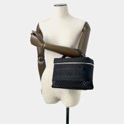 Dior travel Vanity Bag Black Canvas