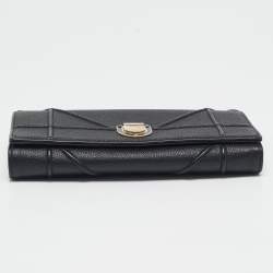 Dior Black Leather Diorama Chain Clutch