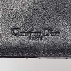 Dior Black Cannage Patent Leather Lady Dior Card Case