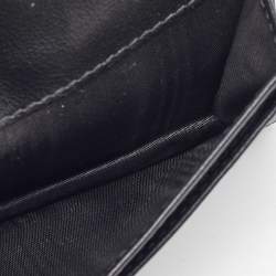 Dior Black Cannage Patent Leather Lady Dior Card Case