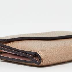 Dior Gold Leather Trifold Wallet