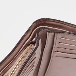 Dior Gold Leather Trifold Wallet