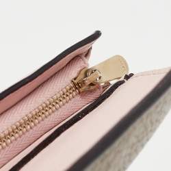 Dior Gold Leather Trifold Wallet