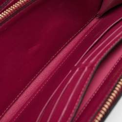 Pre Owned Dior Black Leather Diorissimo Voyageur Zip Around Wallet