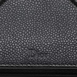 Pre Owned Dior Black Leather Diorama Wallet on Chain