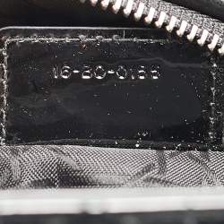 Pre Owned Dior Black Cannage Patent Leather Medium Lady Dior Tote