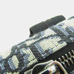 Dior Cream/Navy Canvas Oblique Clutch Shoulder Bag