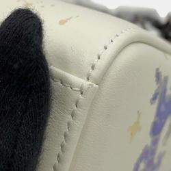 Dior Constellation Ivory/Multicolor Leather Lady Dior Mini  Bag