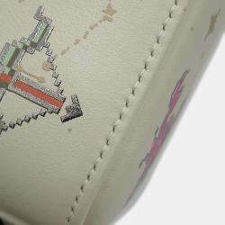 Dior Constellation Ivory/Multicolor Leather Lady Dior Mini  Bag