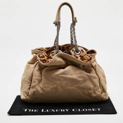 Dior Beige Leather Le Trente Hobo