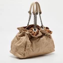 Dior Beige Leather Le Trente Hobo
