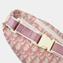 Dior Pink Canvas Trotter Waist Bum Bag
