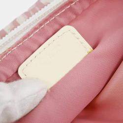 Dior Pink Canvas Trotter Waist Bum Bag