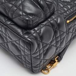 Dior Black Cannage Leather Dioramour Mini Backpack