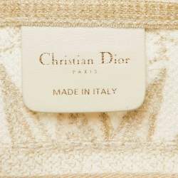 Dior Beige/Gold Rêve d'Infini Embroidery Canvas Small D-Bubble Bucket Bag