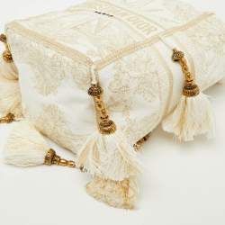 Dior Beige/Gold Rêve d'Infini Embroidery Canvas Small D-Bubble Bucket Bag