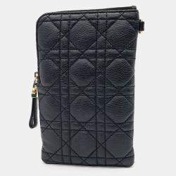 Dior Black Leather Caro Strap Multi Pouch Bag