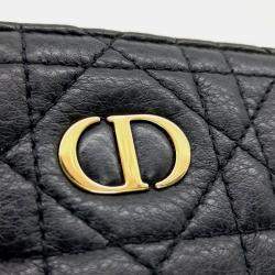 Dior Black Leather Caro Strap Multi Pouch Bag
