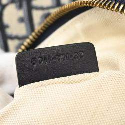 Dior Gray Navy Trotter Clutch Bag