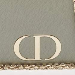 Dior Grey Leather 30 Montaigne Convertible Belt Bag