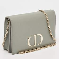 Dior Grey Leather 30 Montaigne Convertible Belt Bag