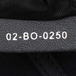 Pre Owned Dior Silver Micro Cannage Patent Leather 2in1 30 Montaigne Pouch Bag