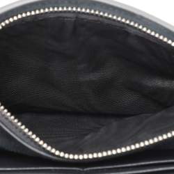 Pre Owned Dior Silver Micro Cannage Patent Leather 2in1 30 Montaigne Pouch Bag