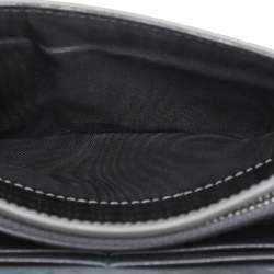 Pre Owned Dior Silver Micro Cannage Patent Leather 2in1 30 Montaigne Pouch Bag