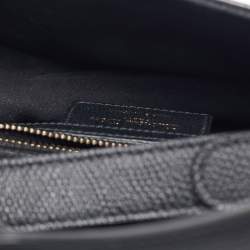 Pre Owned Dior Black Leather Saddle Bag