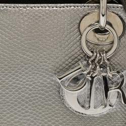 Dior Metallic Multicolor Karung Mini Lady Dior Tote