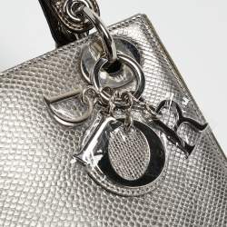 Dior Metallic Multicolor Karung Mini Lady Dior Tote