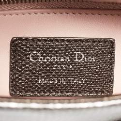 Dior Metallic Multicolor Karung Mini Lady Dior Tote