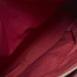 Dior Burgundy Leather Karenina Frame Tote