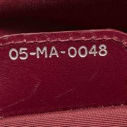 Dior Burgundy Leather Karenina Frame Tote