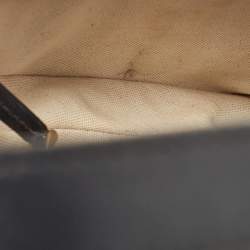 Pre Owned Dior Navy Blue Oblique Canvas Saddle Bag