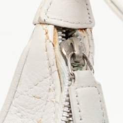 Pre Owned Dior White Cannage Leather Hobo