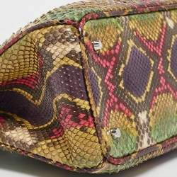 Dior Multicolor Python Mini Diorissimo Tote