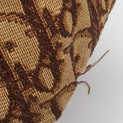 Pre Owned Dior Brown Diorissimo Canvas and Leather Buckle Tote