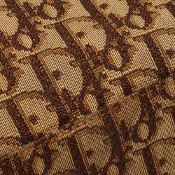 Pre Owned Dior Brown Diorissimo Canvas and Leather Buckle Tote