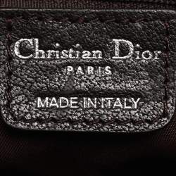 Pre Owned Dior Brown Diorissimo Canvas and Leather Buckle Tote