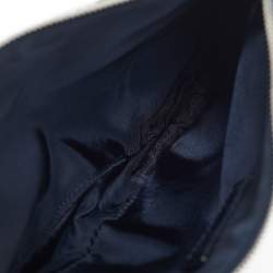 Pre Owned Dior Tricolor Denim Print Mini Saddle Bag